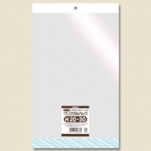 ＃006748000　OPP袋 クリスタルパック H20-30 (ヘッダー付き) 1000枚/ｓ