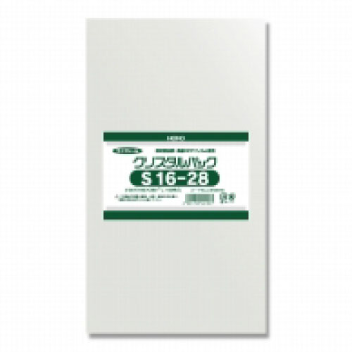 ＃006738700　クリスタルパックS(テープなし)S16-28　1000枚/ｓ