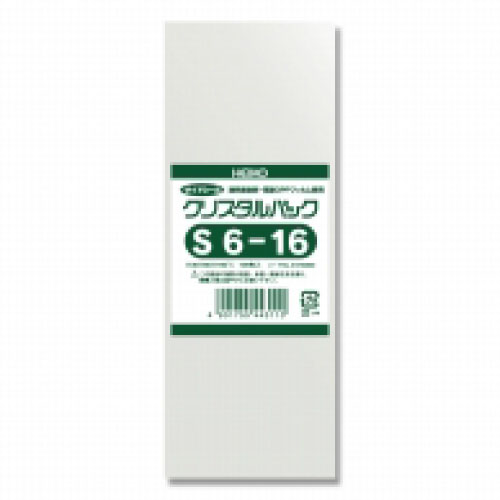 ＃006750800　クリスタルパックS(テープなし)S6-16　1000枚/ｓ