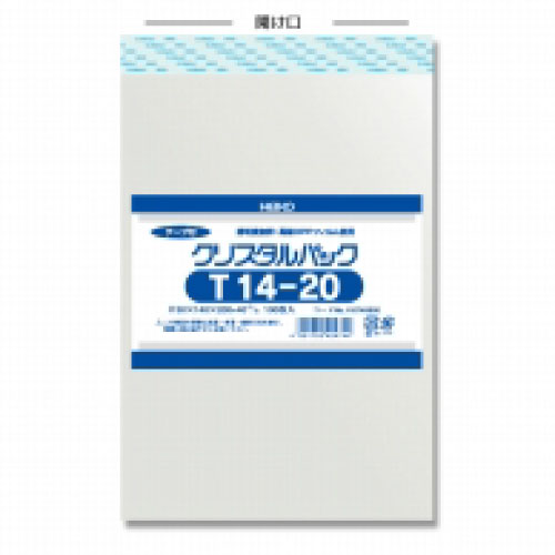 ＃006740850　クリスタルパックT(テープ付)T14-20　1000枚/ｓ