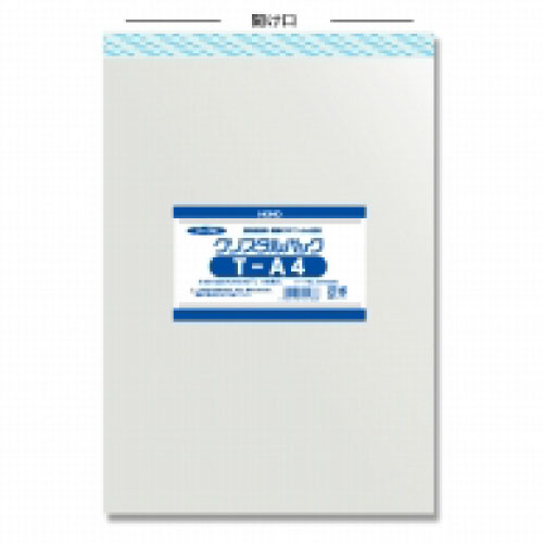 ＃006743200　クリスタルパックT(テープ付)T A4　1000枚/ｓ