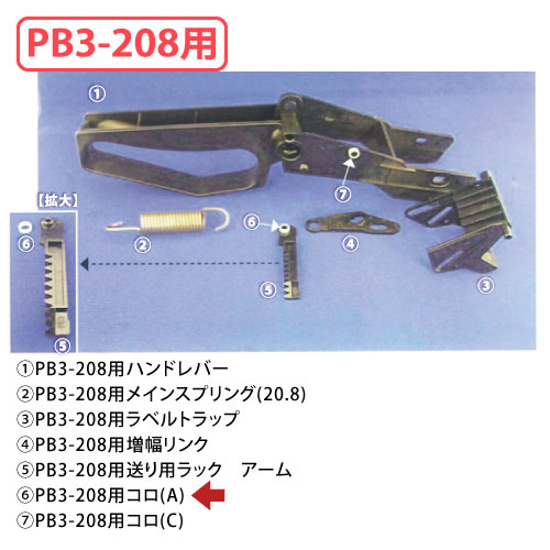 PB3-208用コロ(A) PM6401000 5個/s