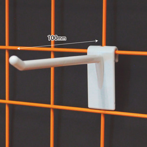 ネット用フック100ｍｍ(スリット有／φ5ｍｍ)3ｍｍ厚 100個/ｓ