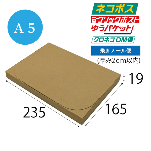 【サンプル】差込み式メール便ケース ゆうパケット2cm対応 A5サイズ【厚み:19ｍｍ】235×165
